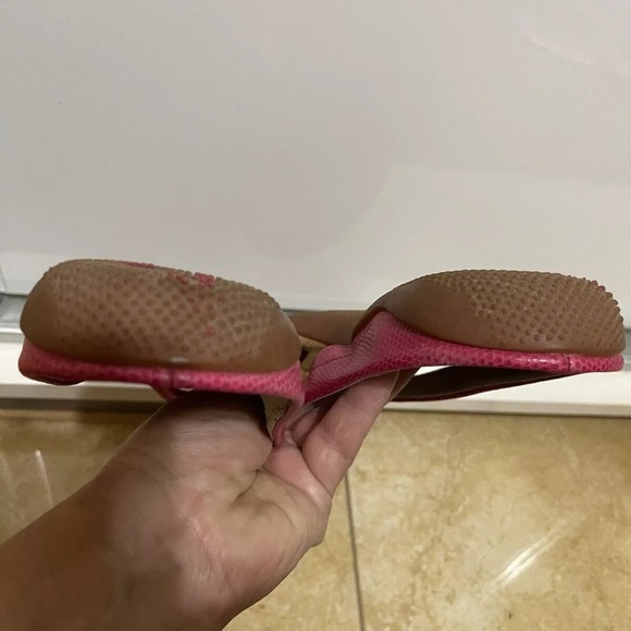 DKNY Pink Cork Sandals DKNY Size 10 M Flip Flop cork Women Sandal Shoes - Picture 3 of 5
